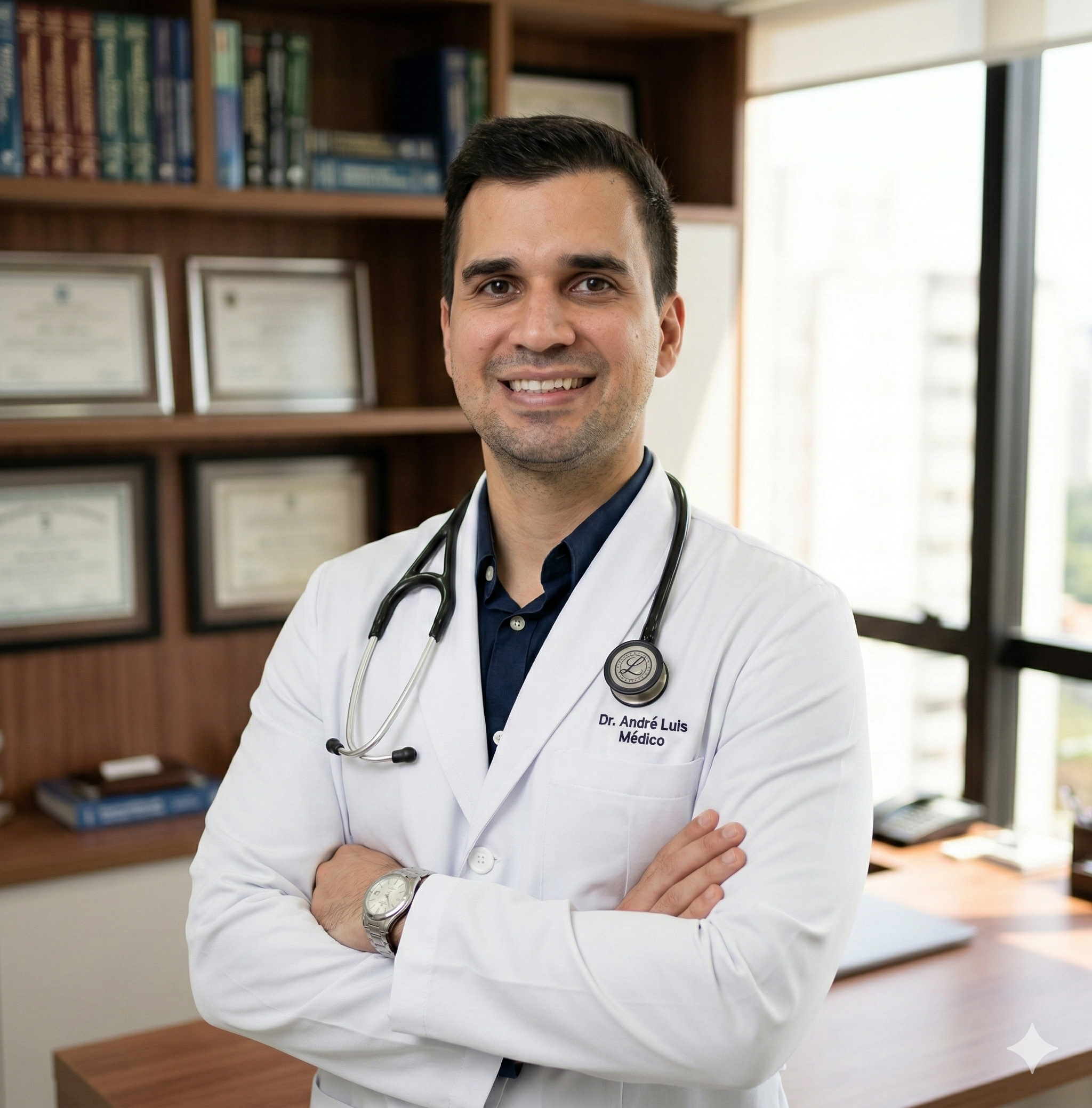 Dr. André Luis Carlos, médico especialista em clínica médica e telemedicina